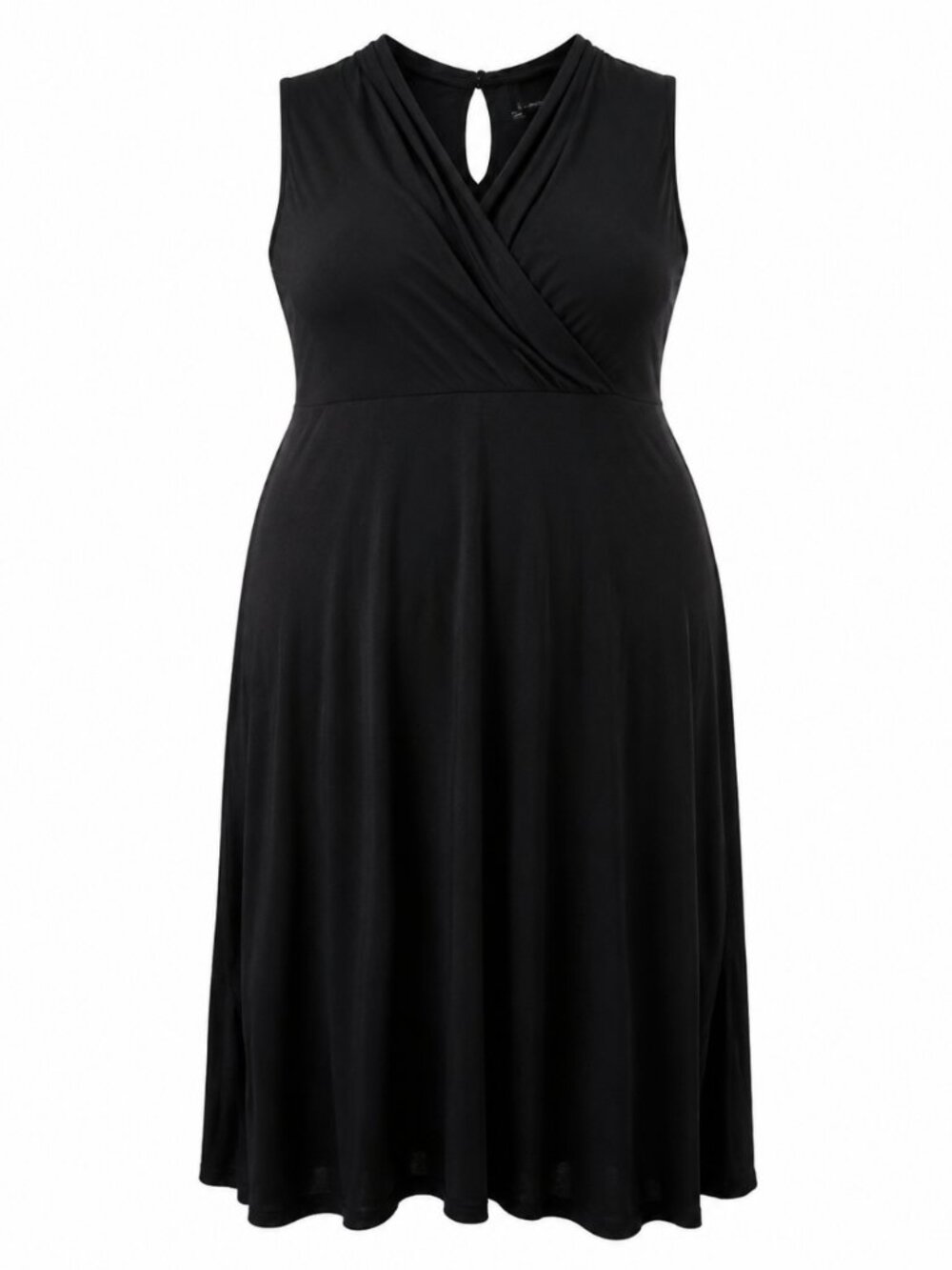 White House Black Market Black Surplice Jersey Maxi Dress Size 16